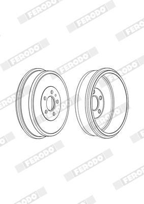 Tambour de frein FERODO  ref. FDR329012