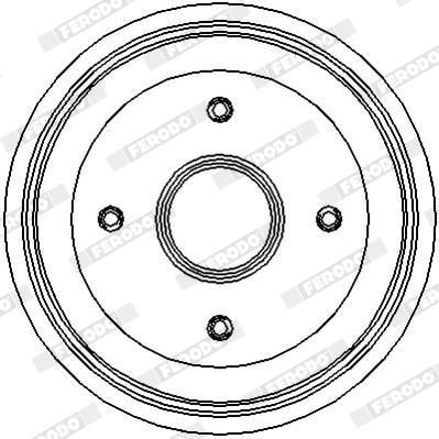 Tambour de frein FERODO ref. FDR329122