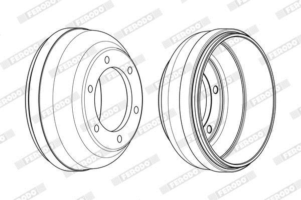 Tambour de frein FERODO ref. FDR329252