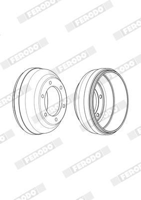 Tambour de frein FERODO ref. FDR329252