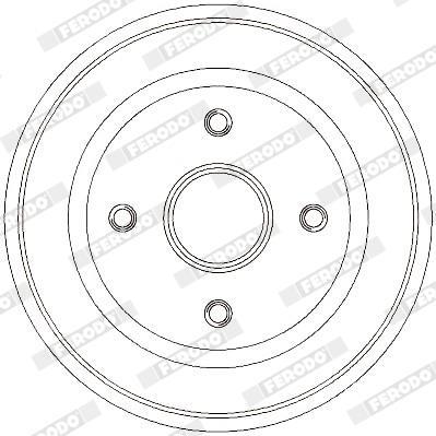 Tambour de frein FERODO ref. FDR329259