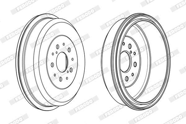Tambour de frein FERODO  ref. FDR329312