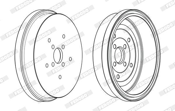 Tambour de frein FERODO ref. FDR329348