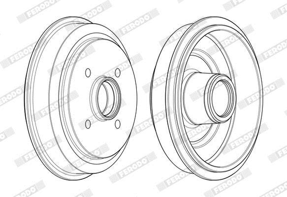 Tambour de frein FERODO  ref. FDR329788