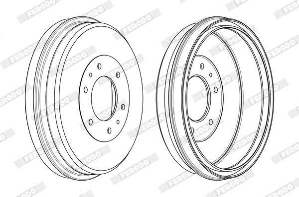 Tambour de frein FERODO  ref. FDR329793