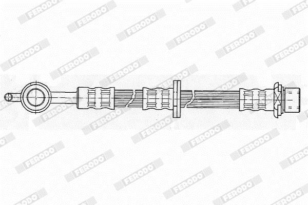 Flexible de frein (Durite de frein) FERODO FHY2216