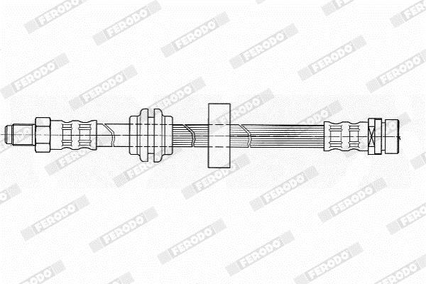 Flexible de frein (Durite de frein) FERODO ref. FHY2226