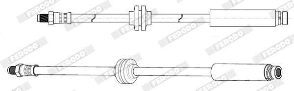 Flexible de frein (Durite de frein) FERODO ref. FHY3277