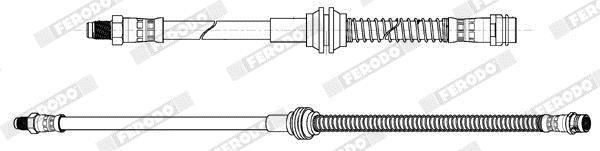 Flexible de frein (Durite de frein) FERODO FHY3338