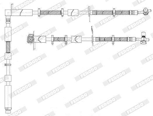 Flexible de frein (Durite de frein) FERODO FHY3391