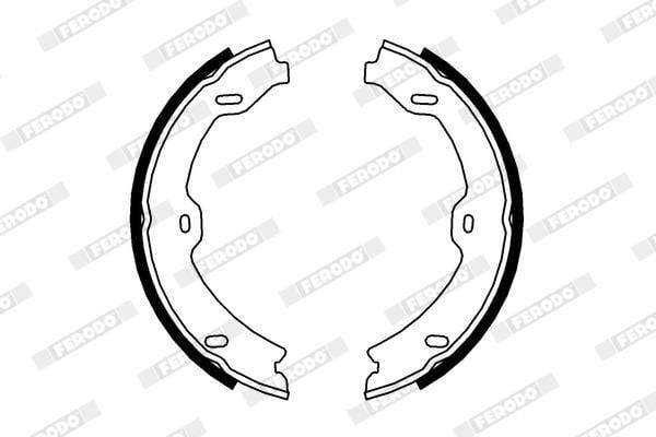 Jeu De Mâchoires De Frein à Main Ferodo FSB592 - Lot De 4 - Compatible BMW 316i, 318i, 318d, 323i, 328i (séries)