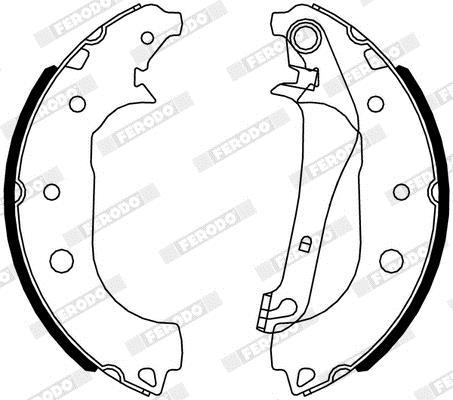 Jeu de 4 mâchoires de frein (Garniture de frein à tambour) FERODO FSB4319