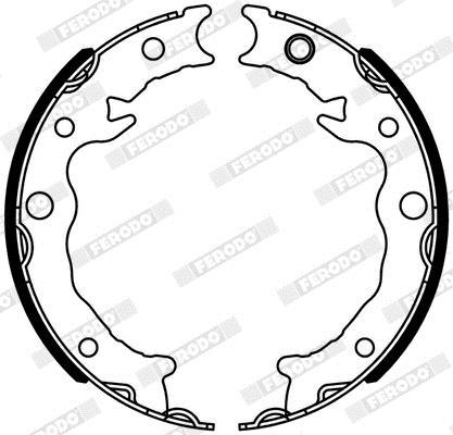 Jeu de 4 mâchoires de frein (Garniture de frein à tambour) FERODO FSB4320