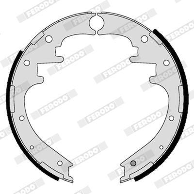 Jeu de 4 mâchoires de frein (Garniture de frein à tambour) FERODO FSB4323
