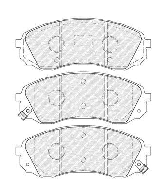 Jogo de 4 pastilhas de travão FERODO  ref. FVR5115