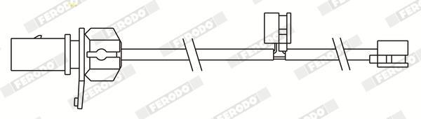 Contacteur de témoin d'usure (Témoin d'usure plaquettes) FERODO FWI396