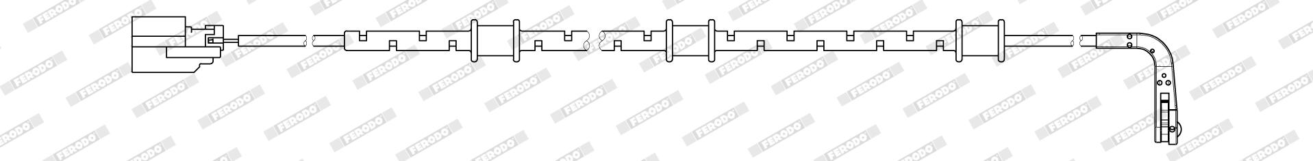 Contacteur de témoin d'usure (Témoin d'usure plaquettes) FERODO FWI489