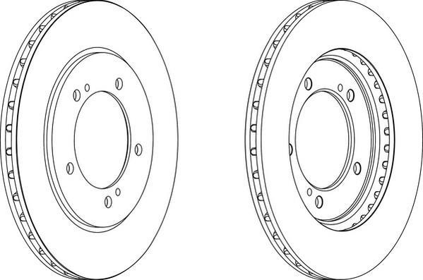 Jeu de 2 disques de frein FERODO DDF1282