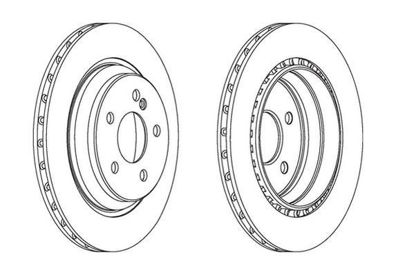 Jeu de 2 disques de frein FERODO DDF1457C