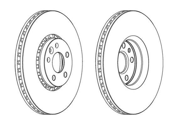 Jeu de 2 disques de frein FERODO DDF1801C-1