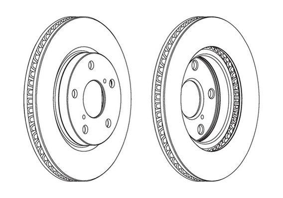 Jeu de 2 disques de frein FERODO DDF1838