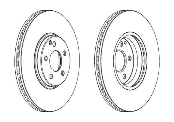 Jeu de 2 disques de frein FERODO DDF1908C