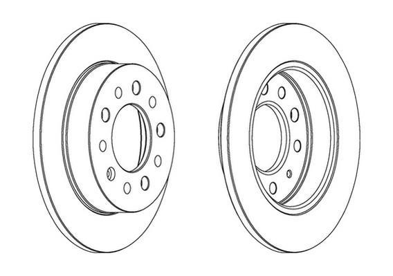 Jeu de 2 disques de frein FERODO DDF1955