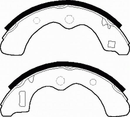 Jeu de 4 mâchoires de frein FERODO FSB163