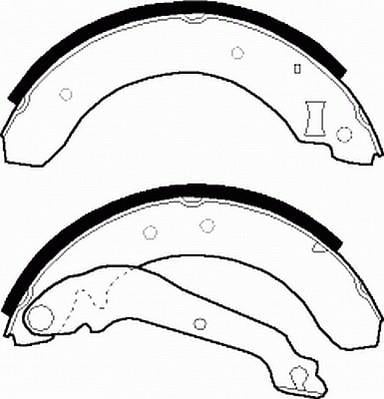 Jeu de 4 mâchoires de frein FERODO FSB176