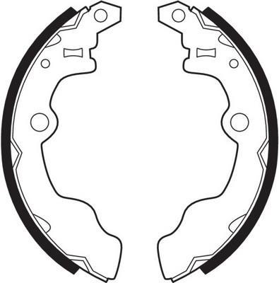 Jeu de 4 mâchoires de frein FERODO FSB252