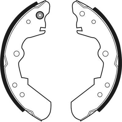 Jeu de 4 mâchoires de frein FERODO FSB257