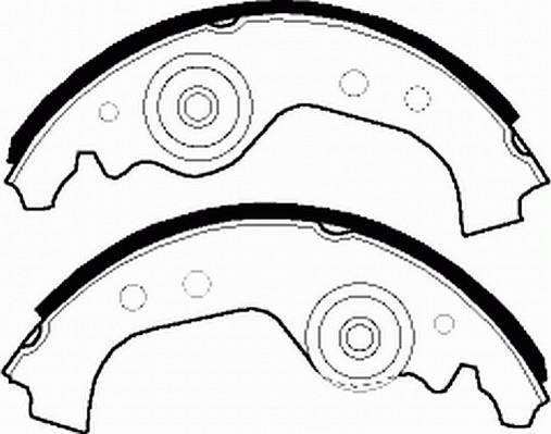 Jeu de 4 mâchoires de frein FERODO FSB27