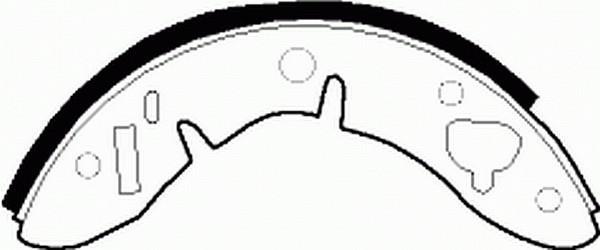 Jeu de 4 mâchoires de frein FERODO FSB278