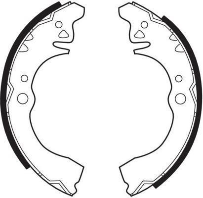 Jeu de 4 mâchoires de frein FERODO FSB314