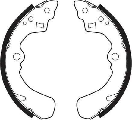 Jeu de 4 mâchoires de frein FERODO FSB341