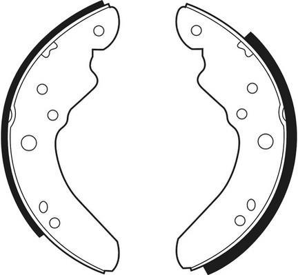 Jeu de 4 mâchoires de frein FERODO FSB387