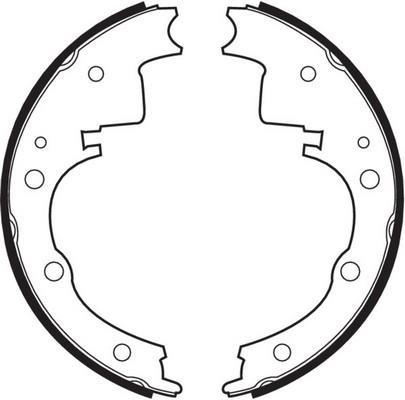 Jeu de 4 mâchoires de frein FERODO FSB391