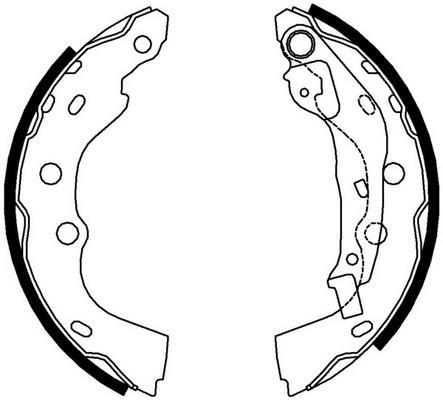 Jeu de 4 mâchoires de frein FERODO FSB4009