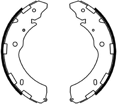 Jeu de 4 mâchoires de frein FERODO FSB4052