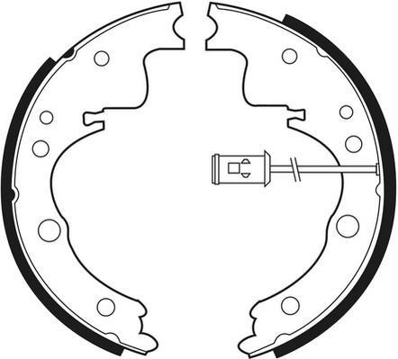 Jeu de 4 mâchoires de frein FERODO FSB407