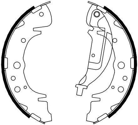 Jeu de 4 mâchoires de frein FERODO FSB4084