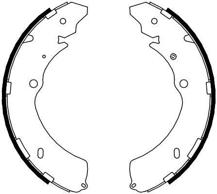Jeu de 4 mâchoires de frein FERODO FSB4090