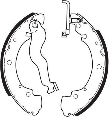 Jeu de 4 mâchoires de frein FERODO FSB428