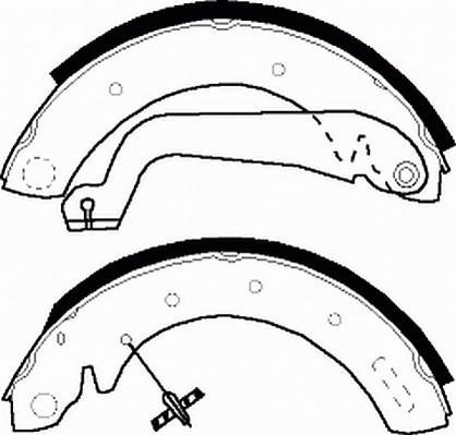 Jeu de 4 mâchoires de frein FERODO FSB517
