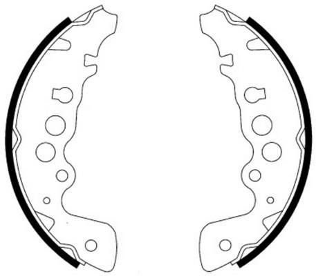 Jeu de 4 mâchoires de frein FERODO FSB578