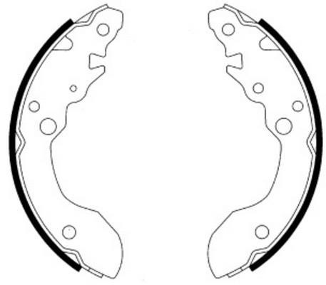 Jeu de 4 mâchoires de frein FERODO FSB579