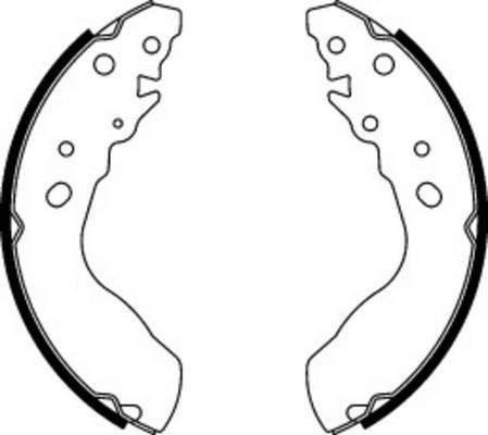 Jeu de 4 mâchoires de frein FERODO FSB580