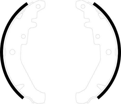 Jeu de 4 mâchoires de frein FERODO FSB594