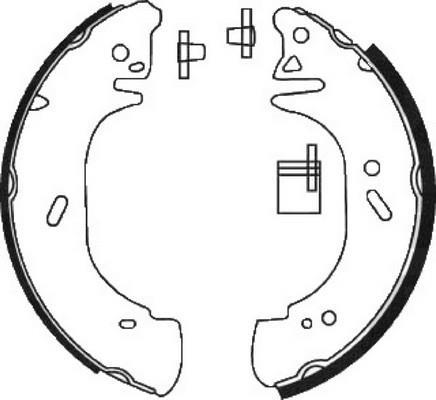 Jeu de 4 mâchoires de frein FERODO FSB618