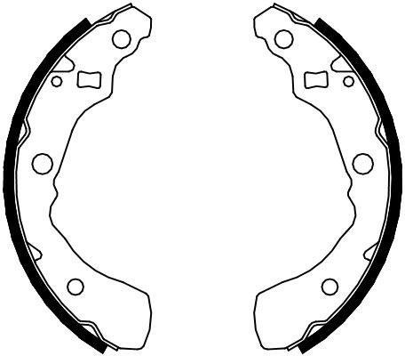 Jeu de 4 mâchoires de frein FERODO FSB627